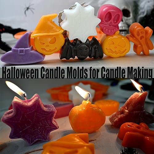 Halloween Soap Molds, 2-Pack Halloween Theme Silicone Molds 14 Cavity - color: Halloween Soap Molds