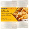 2 PCS Cooling Racks for Cooking and Baking, 10" x 16", Gold - color: Gold, size: 10‘’x16‘’-2PC
