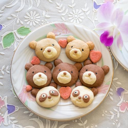 uxcell 3pcs Bear Cookie Cutter Set Stainless Steel Fondant Biscuit Cutter