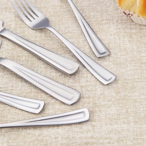 GoGeiLi Stainless Steel Wedding Cake Cutting Set with Forks - color: Silver cake cutting set