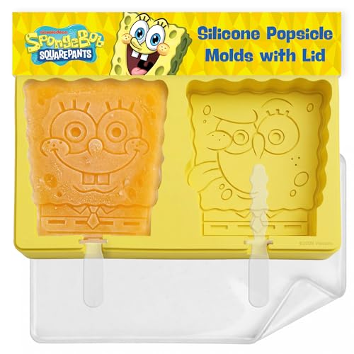 Nickelodeon SpongeBob Silicone Popsicle Molds with Sticks, 2-Cavity - color: SpongeBob