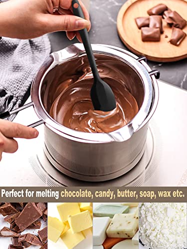 Double Boiler Pot Set, 1200ML Double Boiler, 2800ML Stainless Steel Pot - size: 2800 ML+1200ML Multicolor (Pack of 1)