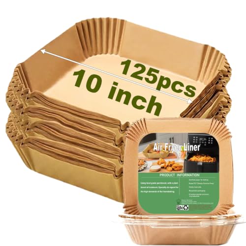 10 Inch Largest Square Air Fryer Liners Disposable for 8-10QT Air Fryer - size: 10''Square