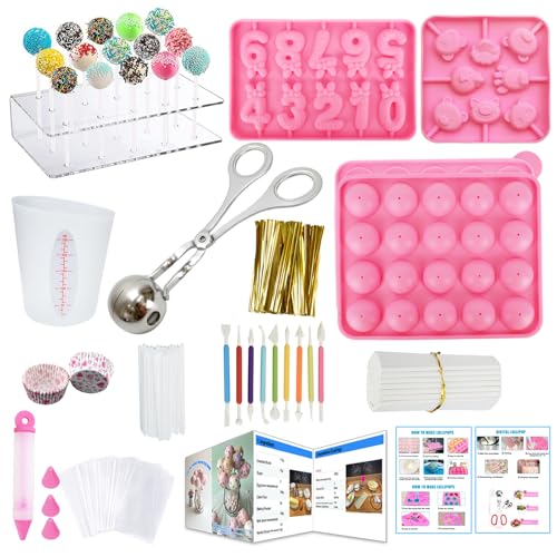 Cake Pop Supplies Kits With Stand Sticks Mold, Thanksgiving Gifts - size: 336 pcs