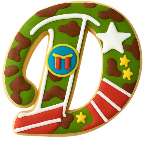 Mighty Gadget Fancy Cursive Letter A to Z Cookie Cutter - 4" Tall Alphabet Baking Mold (Random Color) (D) - color: D