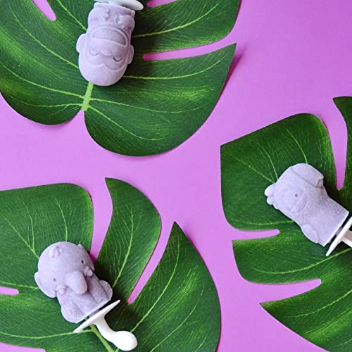 Zoku Safari Pop Molds, 4 Different Easy-release Silicone Popsicle Molds in One Tray, Fun Jungle-inspired Designs, BPA-free - style: Safari