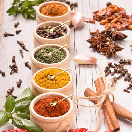 8 PCS Tiny Stainless Steel Spoons for Spices Jars, Mini Size 2.87", Cute Small Stainless Steel Condiment Spoons for Spices, Salt, Sugar, Pepper, Honey (8 PCS, 2.87", Gold) - size: 2.87Inch(7.3cm)-Gold