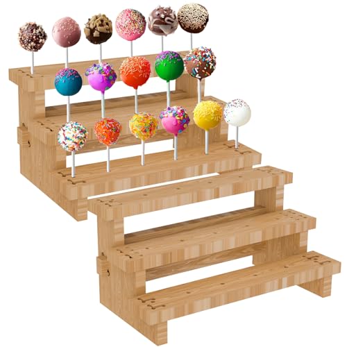 2 Set Upgraded Cake Pop Stand, Lollipop Cakesicle Cake Pop Holder Stand Display Holder Supplies (Cake Pop Stand) - color: Cake Pop Stand
