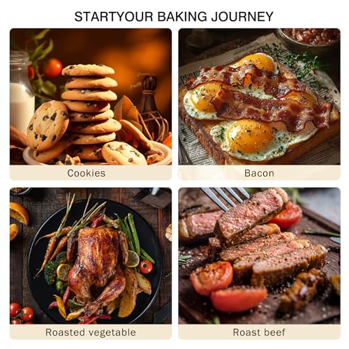 2 Pack Half Sheet Baking Pans,Commercial Quality Baking Sheet Pan Set,Carbon Steel Cooking Pans, Non Stick Baking Sheet for Oven,Large Thick Cookie Tray Pans for Baking（17.5" x 11.8" x 1"） - size: Gold (17.5X11.8) 2PCS