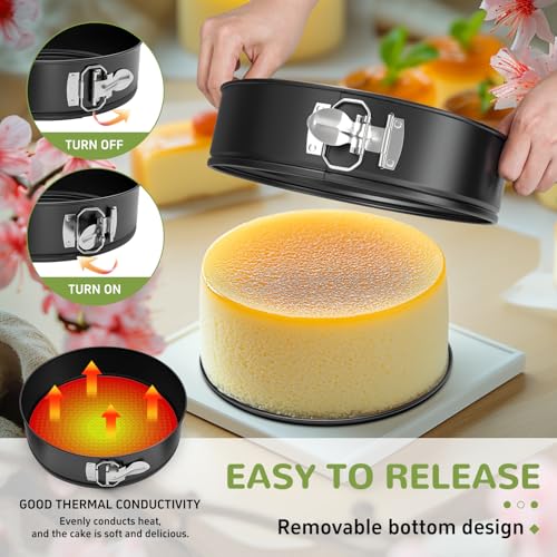 ZeroPone 7 Inch Springform Pan with Removable Bottom - size: 7 Inch