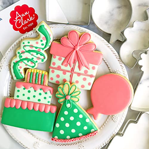 Ann Clark Birthday Cookie Cutter Set of 5, Made in USA