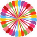 32 Pack Mini Silicone Spatulas Bulk 8.3 Inch Small Silicone Spatula Set Heat Resistant Seamless Flexible Scraper for Baking Cooking Mixing, 8 Colors