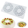 Hollow Snowflake Silicone Chocolate Candy Fondant Mold 3D Embossing Cake Fondant Clay Mould for Cupcake Top Sugar Craft Cake Decoration (C Flower Ring) - size: C_ Flower Ring