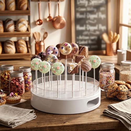 9 Pcs Cake Pop Mold Kit with Cutter Pusher and Stand