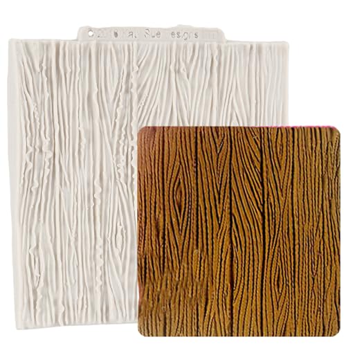 Wood Grain Tree Bark Silicone Mold Tree Bark Texture Impression Mat - color: Style C