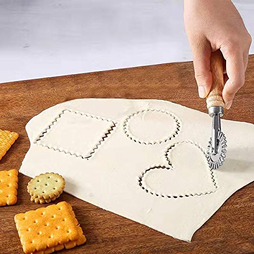 Pasta Maker Cutter Wheel - Pastry Cutter Wheel - Dough Ravioli Pizza Cutter Wheel for Home and Kitchen, 1.3"