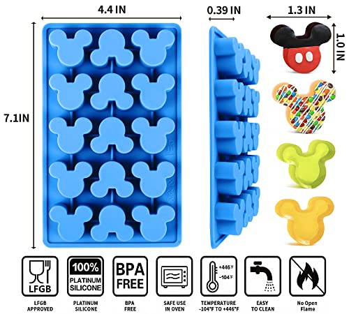 3 Pcs Mouse Gummy Candy Molds Silicone - 15 Cavity Chocolate Molds Food Grade, Non-Stick for Candy, Jelly, Chocolate, Ice Cube, Soap, Wax Melt, BPA Free and Dishwasher Safe - color: 3pcs Mouse Candy Molds