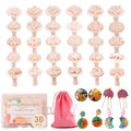 30 Pcs Polymer Clay Stamps Set, Boho Mandala Floral Leaf Patterns