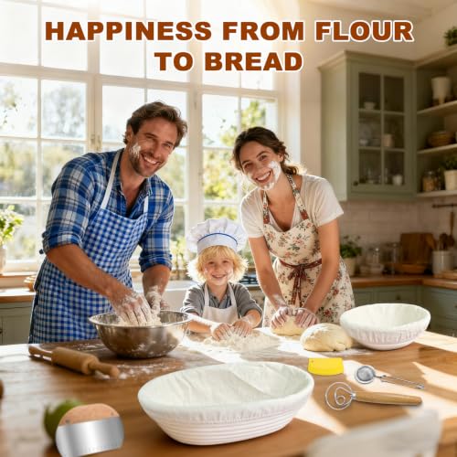 Sourdough Starter Kit with Basket Sourdough Starter Jar for Beginner - color: Yellow