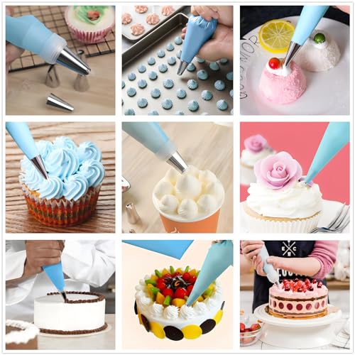 ANSLYQA Pastry Piping Bags Set, 28 Pcs Baking Tools