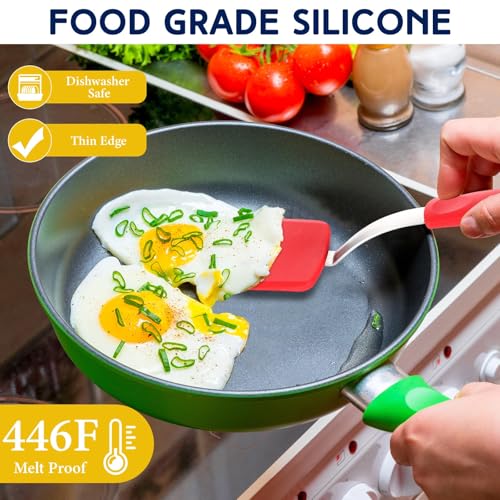 Small Silicone Spatula Mini Silicone Cookie Spatula, Red - color: Red, size: Small