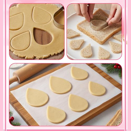 Raindrops Cookie Cutter Set, 2 Inch, 3 Inch, 4 Inch, 5 Inch