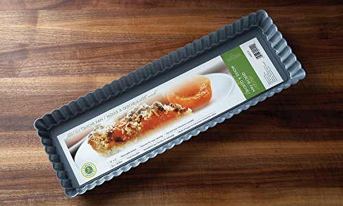 Fox Run Rectangular Loose Bottom Tart/Quiche Pan, Preferred Non-Stick, 14-Inch - style: 14-Inch Rectangular
