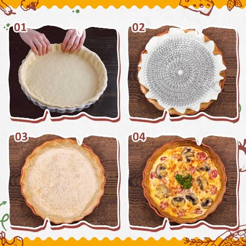 Patelai 2 Pcs Pie Weights Chain, 316 Stainless Steel Baking Tool,8 Inch - size: 8 Inch