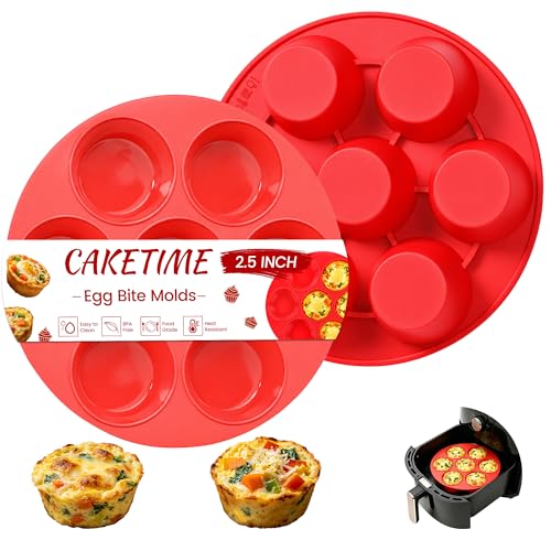 Silicone Muffin Pans for Air Fryer, Oven Baking Nonstick - size: 7-Cup