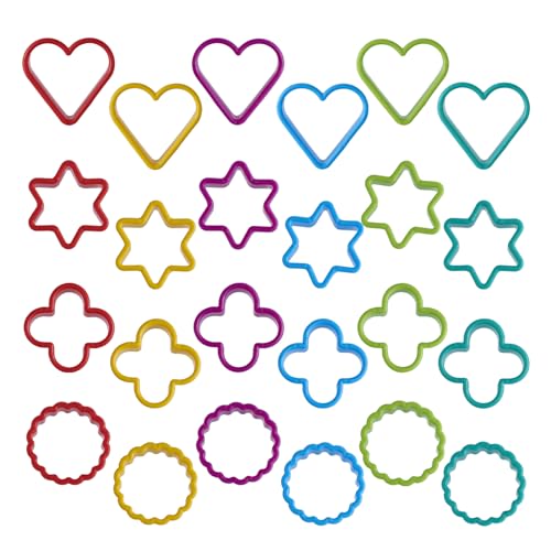 Cookie Cutter Set, 24-Piece Mini Baking Molds, 2in