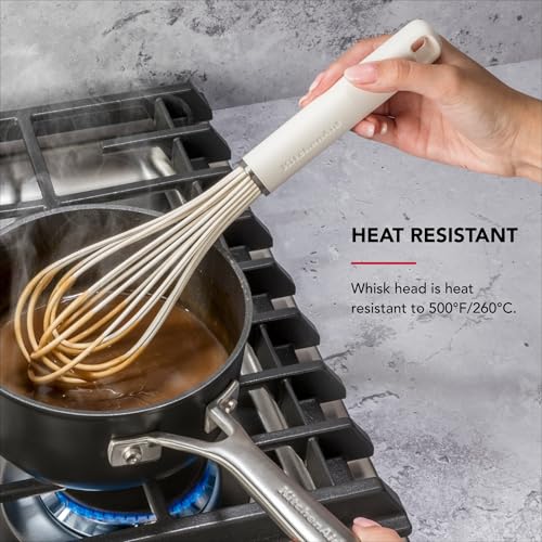 KitchenAid Silicone Whisk,11.9-Inch (Pack of 12) - color: Porcelain White (Pack of 12)
