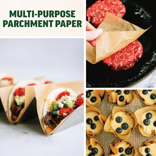 Zenlogy 6x6 Parchment Paper Squares, 200 Sheets, Unbleached, Pre-Cut - size: 6x6 - 200 Sheets