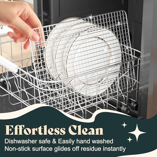 Cooling Racks 10 x14.75 in, Tight-Wire Stainless Steel Baking Rack 2-Pack - size: 10"x14.75"-2 Pack