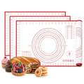 Silicone Baking Mats - Non-Stick Pastry Mat, 3/4 Sheet Size, Pack of 3 - size: 3/4 Size (Pack of 3)