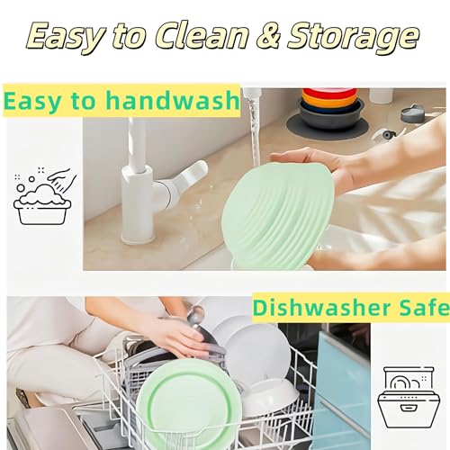 Banneton Bread Proofing Baskets,Silicone Sourdough Bread Baking Supplies, Bread Proofing Baskets for Sourdough, 10" Oval Collapsible Sourdough Baking Basket (Green) - color: Green