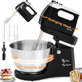 4.8QT 2-in-1 Stand Mixer, Black - color: Black, size: 4.8QT