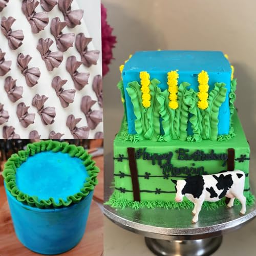 114 Large Leaf Piping Tip, Ruffle Tips for Cake Decorating, 3 Pcs