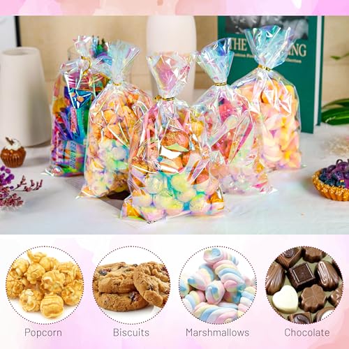 NPLUX Halloween Treat Bags, 100 Pack 6x10 in for Home Bakers - size: 6 x 10 inches