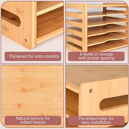 Cookie Sheet Organizer for Cabinet, 6 Tier Sheet Pan Organizer