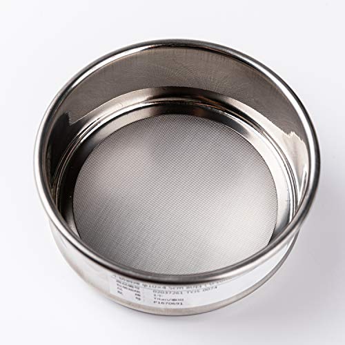 φ10×4.5cm 6 Mesh 304 Stainless Lab Sieves Economy Test Sieve 304 Stainless Steel Wire Cloth（4mm） - size: φ10×4.5cm 6 Mesh(4mm)