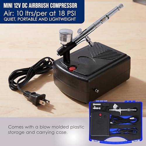 Master Airbrush Cake Airbrush Decorating Kit with Dual-Action Air Brush