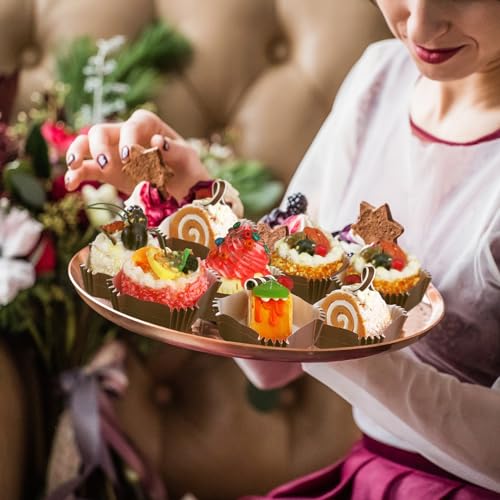 Maxcheck 300 Pcs Square Cupcake Liners 2.36'' Paper Baking Cups,Woodland - style: Woodland