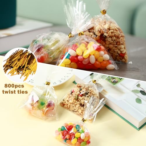 8" x 10" Resealable Cellophane Bags 300 pcs Self Sealing Clear Bags for Packaging Self-adhesive Cello Bags for Jewelry, Cards, Photos, Envelopes, Gifts, Bakery, Candies and Cookies, 300 ct in Bulk