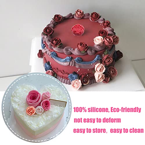 ZiXiang Flower Silicone Mold Rose Flower Silicone Fondant Molds Set Of 4 - color: Style C