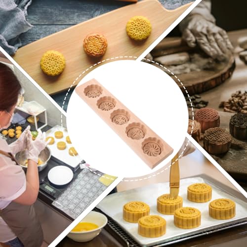 Wooden Moon Cake Mold 11.87 in Chinese Pattern