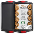 Eatex Baking Sheet Set, 2 Piece Baking Pans Set, Cookie Sheets for Baking - size: 2 Piece Large