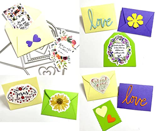 Mvchifay Cutting Dies Metal Stencils Scrapbooking Tool DIY Craft Carbon Steel Embossing Template for Paper Card Making (Love Envelope- 14.3x11.3cm) - color: Love Envelope-14.3x11.3cm
