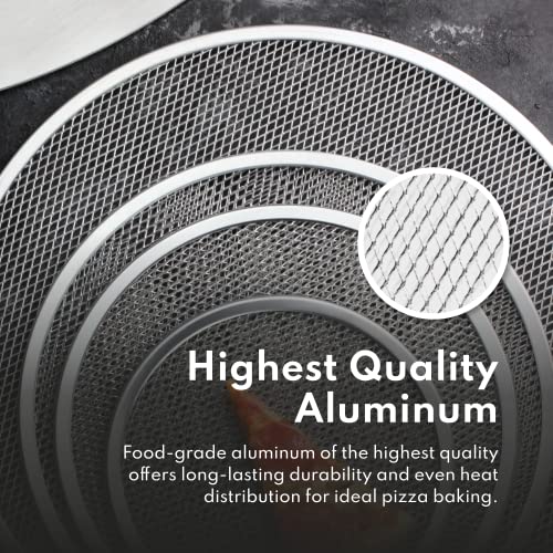 New Star Foodservice Aluminum Pizza Baking Screen, 16 Inch - size: 16-Inch