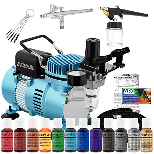 Master Airbrush Cool Runner II Airbrush Cake Decorating Kit with Dual Fan