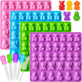 Large Silicone Gummy Bear Molds, Animal Candy Molds, 4-Pack